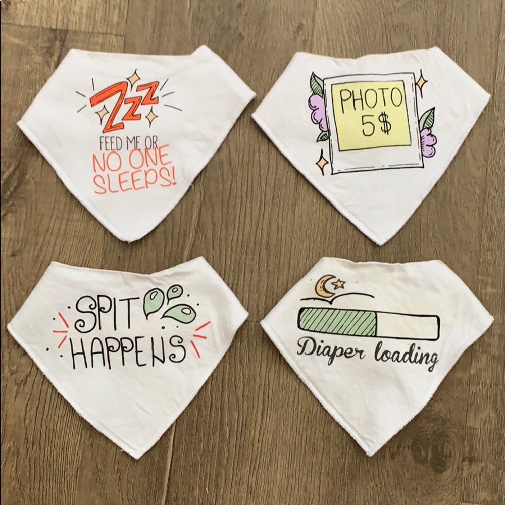 100% percent Organic Cotton bibs
